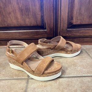 Cole Haan Tan Wedge Sandals